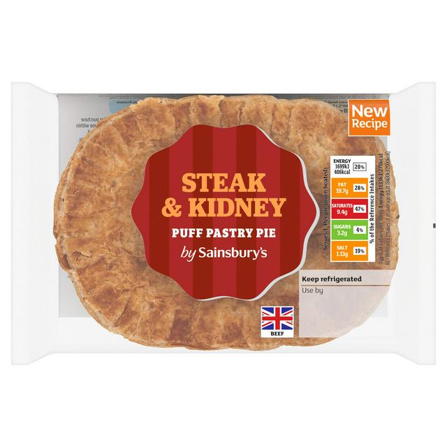 Sainsbury's Steak & Kidney Puff Pastry Pie 150g