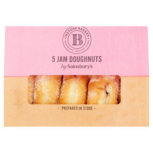 Sainsbury’s Jam Doughnuts x5