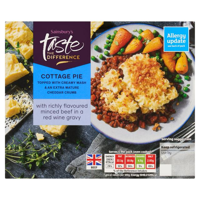 Sainsbury's Cottage Pie, Taste the Difference 400g (Serves 1)