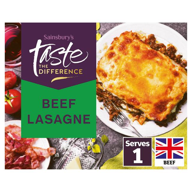 Sainsbury's Beef Lasagne Ready Meal For 1, Taste the Difference 400g
