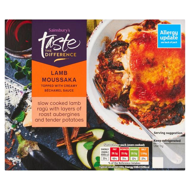 Sainsbury's Lamb Moussaka, Taste the Difference 400g (Serves 1)