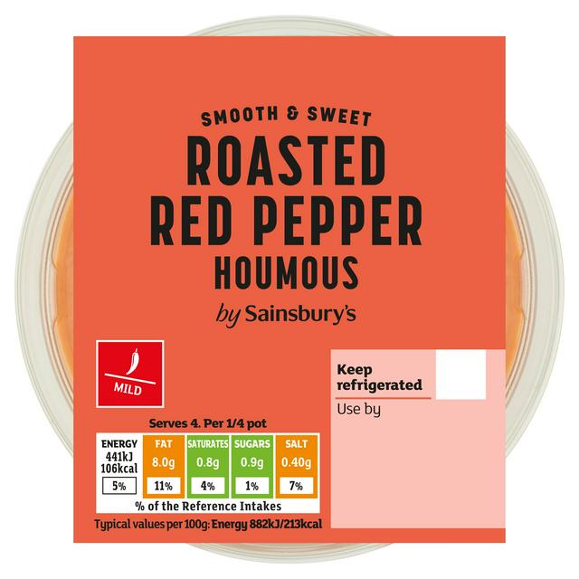 Sainsbury's Roasted Red Pepper Houmous 200g