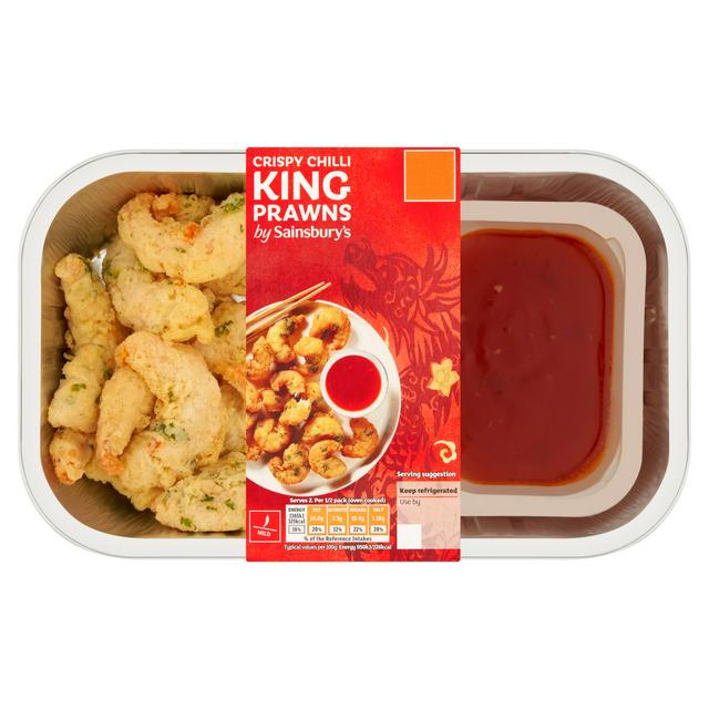 Sainsbury's Chinese Crispy Chilli King Prawns Ready Meal Main For 2 300g