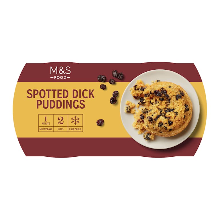 M&S 2 Spotted Dick Puddings