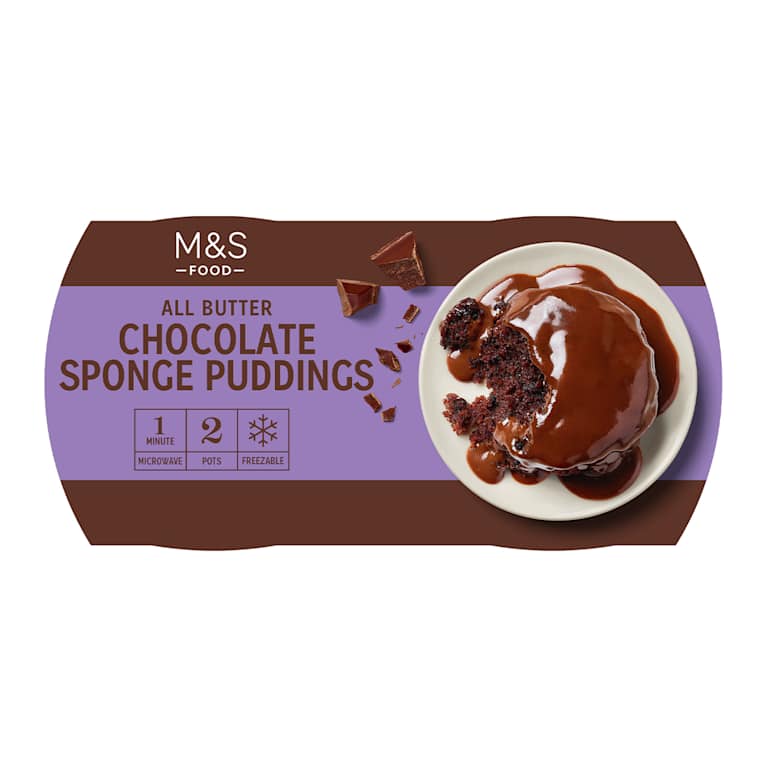 M&S All Butter Chocolate Sponge Puddings