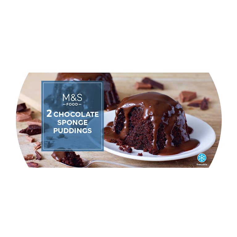 M&S 2 Chocolate Sponge Puddings