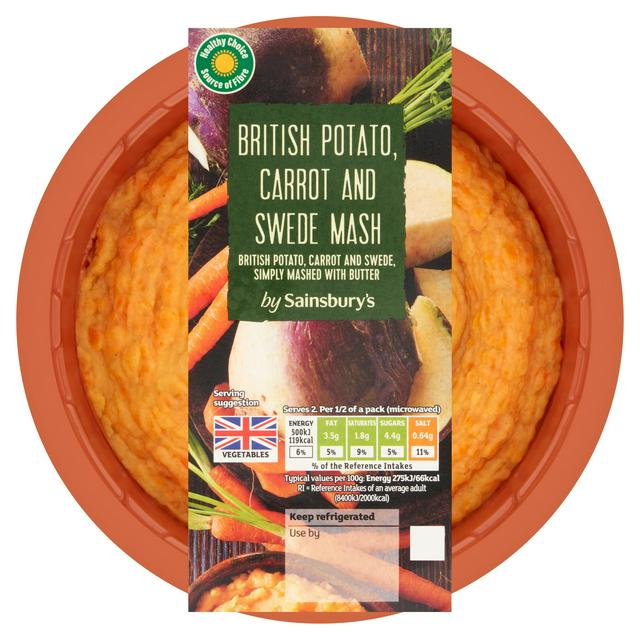 Sainsbury's Carrot & Swede Mash 400g