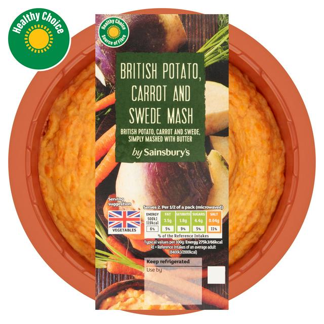 Sainsbury's Carrot & Swede Mash 400g