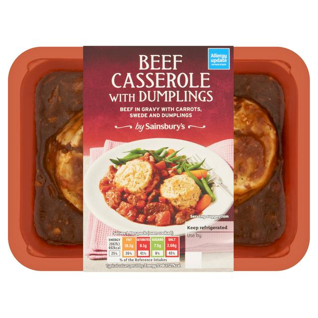 Sainsbury's Beef Casserole with Dumplings 400g (Serves 1)