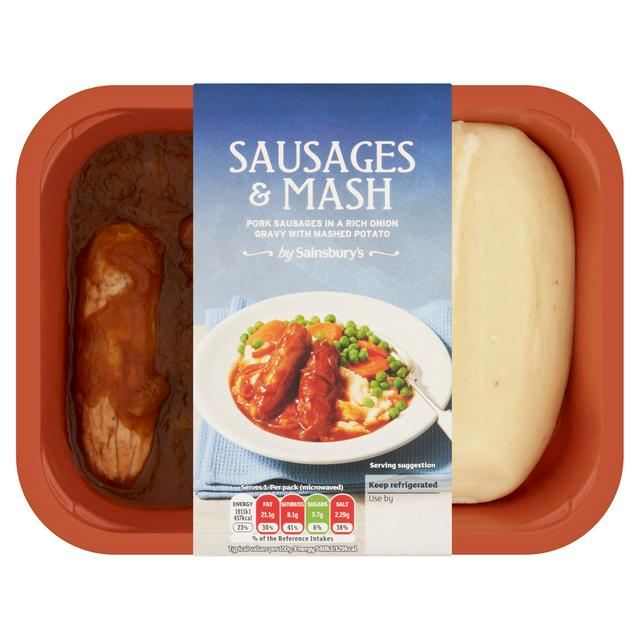 Sainsbury's Sausages & Mash 400g (Serves 1)