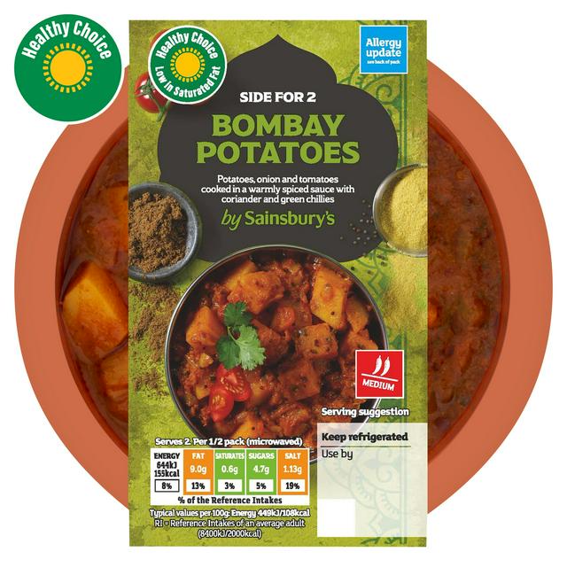 Sainsbury's Indian Bombay Potato Ready Meal Side For 2 300g