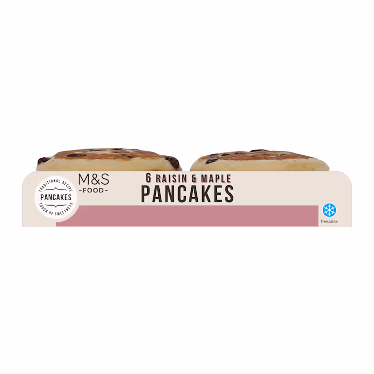 M&S 6 Raisin and Maple Pancakes