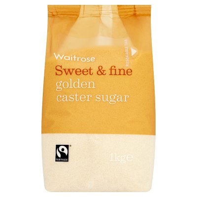Waitrose Fairtrade Golden Caster Sugar