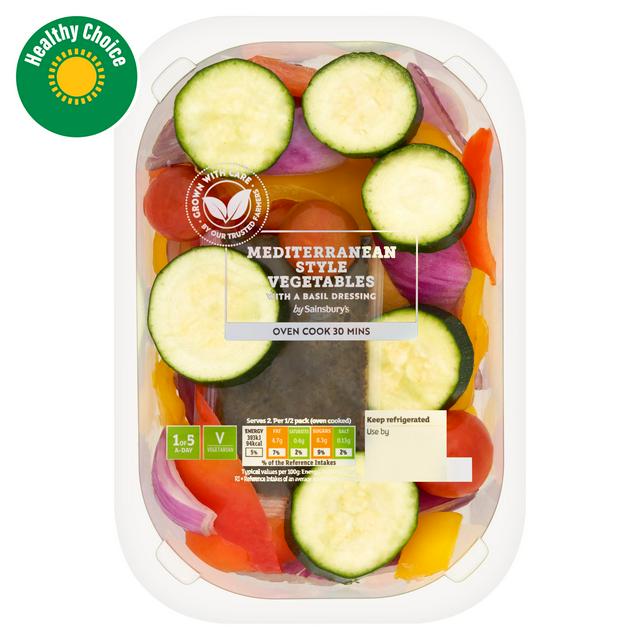 Sainsbury's Ready To Roast Mediterranean Style Vegetables 400g (Serves 2)