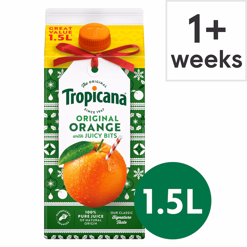 Tropicana Original Orange Fruit Juice With Bits 1.5L