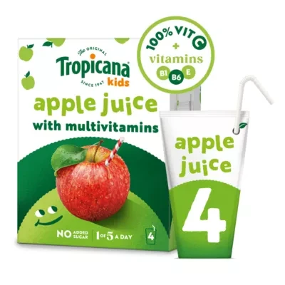 Tropicana Kids Apple Fruit Juice lunchbox 4 x 150ml