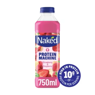 Naked Protein Machine Smoothie Strawberry & Raspberry 750ml