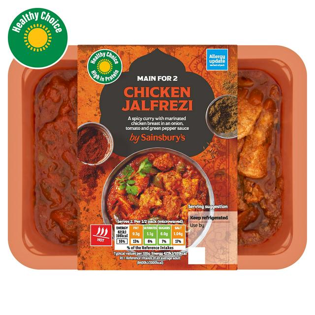 Sainsbury's Indian Chicken Jalfrezi Ready Meal Main For 2 400g