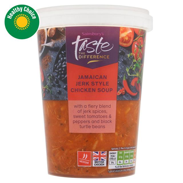 Sainsbury's Jamaican Jerk Style Chicken Soup, Taste the Difference 600g