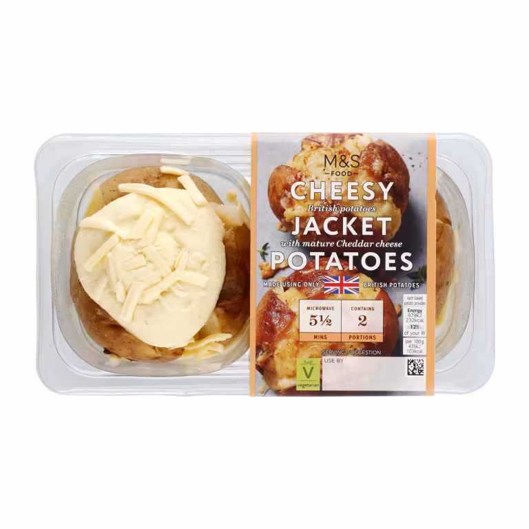M&S Cheesy Jacket Potatoes (Pack of Two)