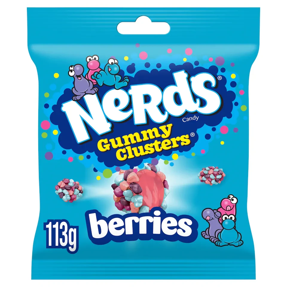 Nerds Candy Sweets Gummy Clusters Sharing Bag Berries 113g