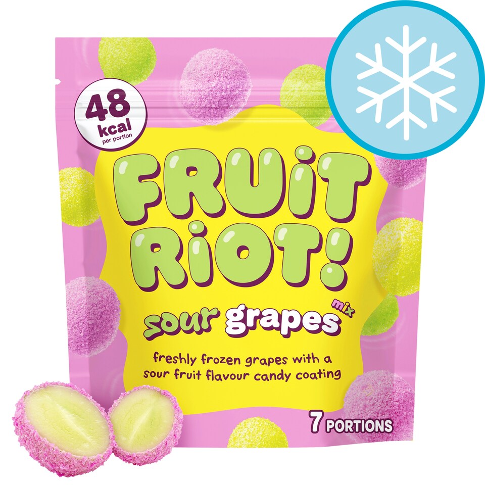 FRUIT RIOT SOUR GRAPES Mix Candy 200G