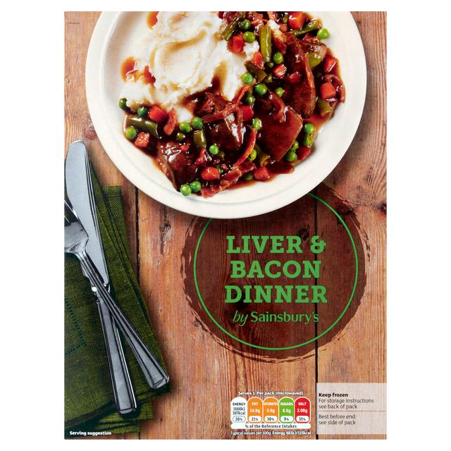 Sainsbury's Liver & Bacon Dinner Ready Meal For 1 400g