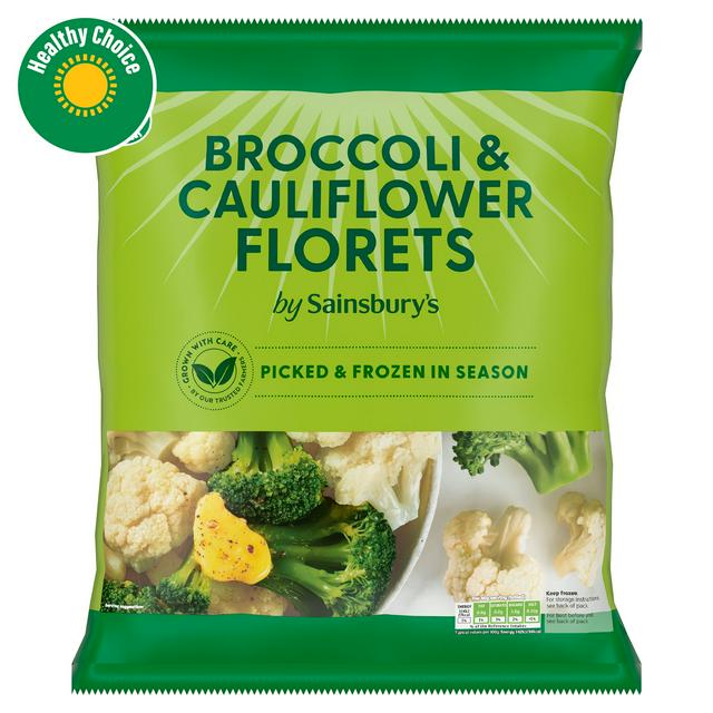 Sainsbury's Broccoli & Cauliflower Florets 900g