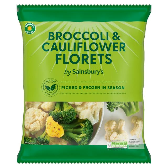 Sainsbury's Broccoli & Cauliflower Florets 900g