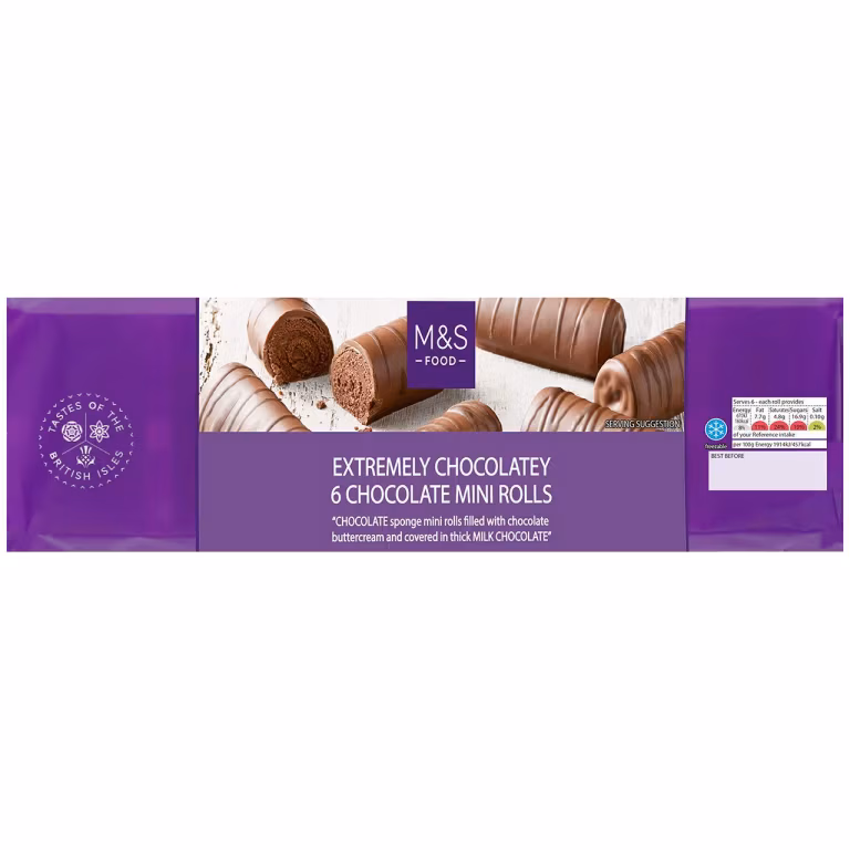 M&S Extremely Chocolatey Chocolate Mini Rolls