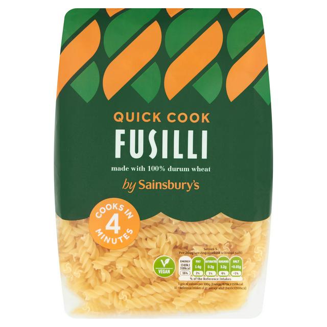 Sainsbury's Quick Cook Fusilli Pasta 500g