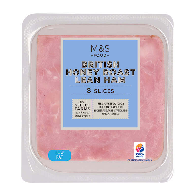 M&S British Honey Roast Lean Ham (8 Slices)