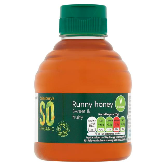 Sainsbury's Squeezy Honey, SO Organic 340g
