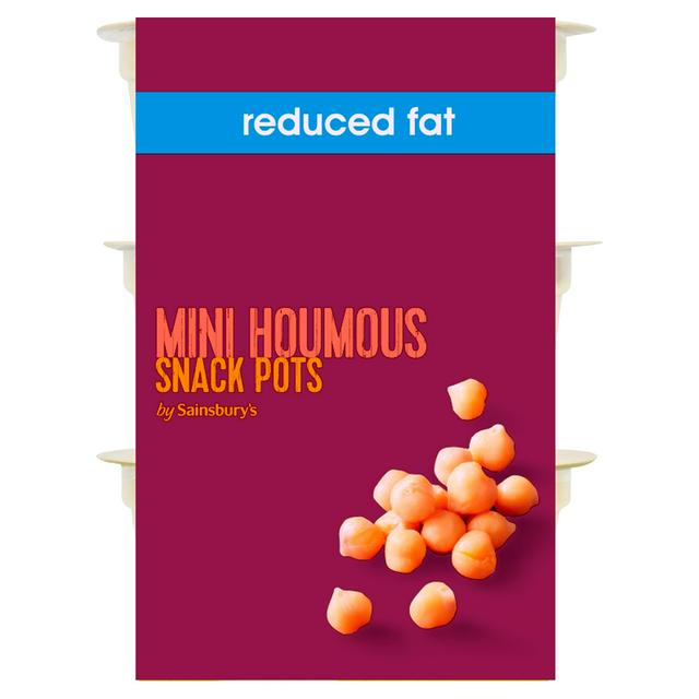 Sainsbury's Mini Houmous Snack Pots, Be Good To Yourself 3x60g