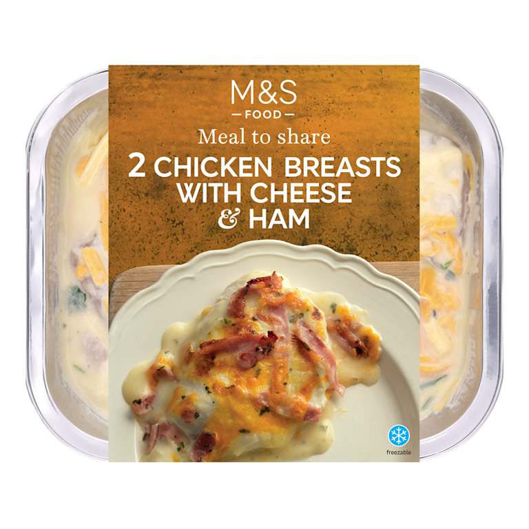 M&S 2 Chicken Breasts with Cheese and Ham