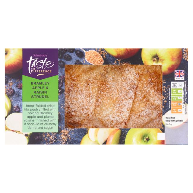 Sainsbury's Bramley Apple & Raisin Strudel, Taste the Difference 408g