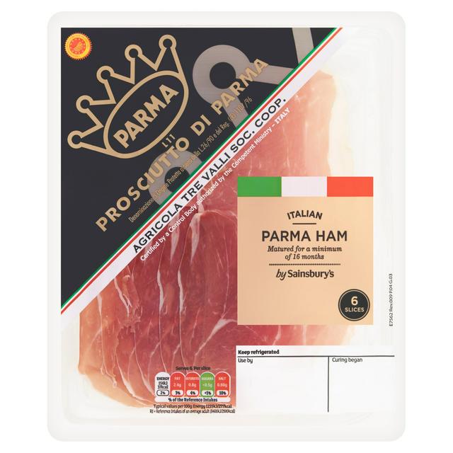 Sainsbury's Italian Parma Ham Slices x6 80g