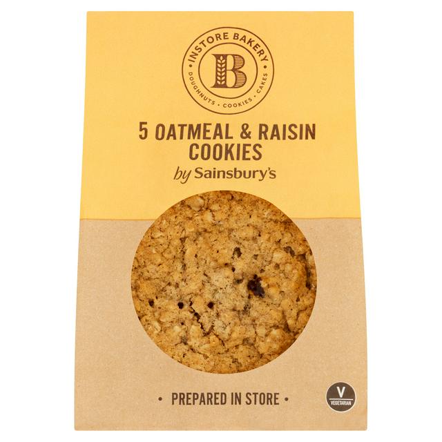 Sainsbury's Oatmeal & Raisin Cookies x5