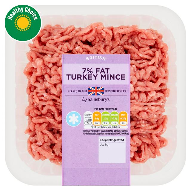 Sainsbury's 7% Fat Fresh British Turkey Mince 500g