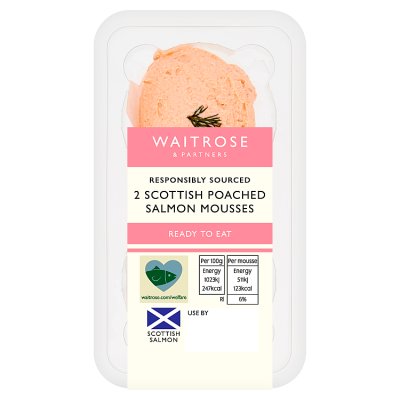 Waitrose 2 Poached Scottish Salmon Mousses