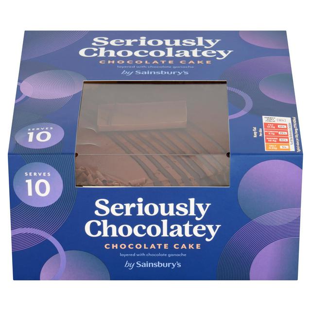 Sainsbury's Small Chocolate Birthday Celebration Cake 550g (Serves 10)