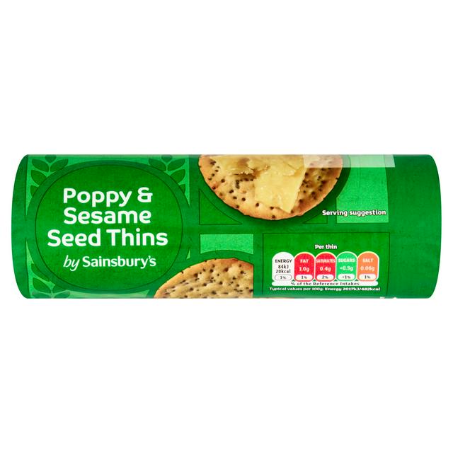 Sainsbury's 150g Poppy and Sesame Seed Thins