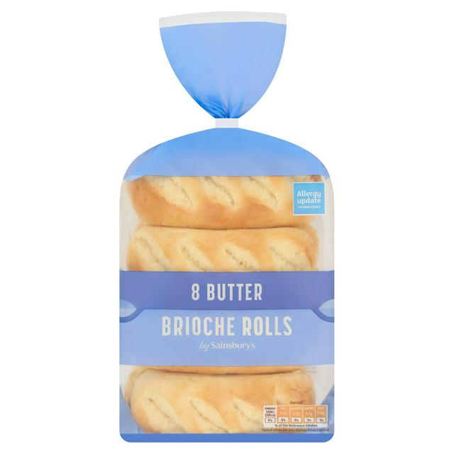 Sainsbury's Butter Brioche Roll x8