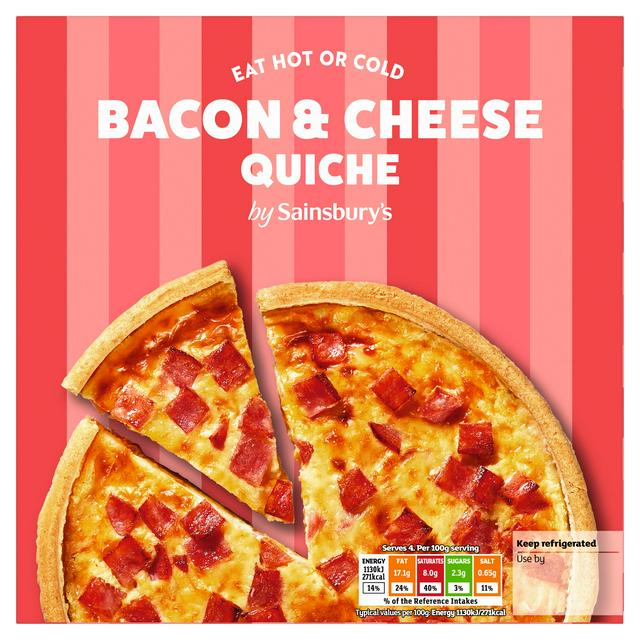 Sainsbury's Bacon & Cheese Quiche 400g