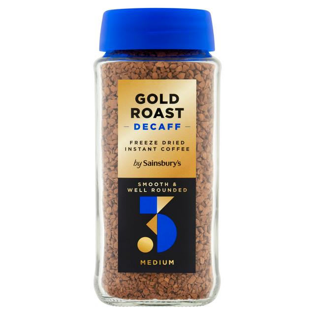Sainsbury's Gold Roast Decaffeinated Instant Coffee Granules 100g