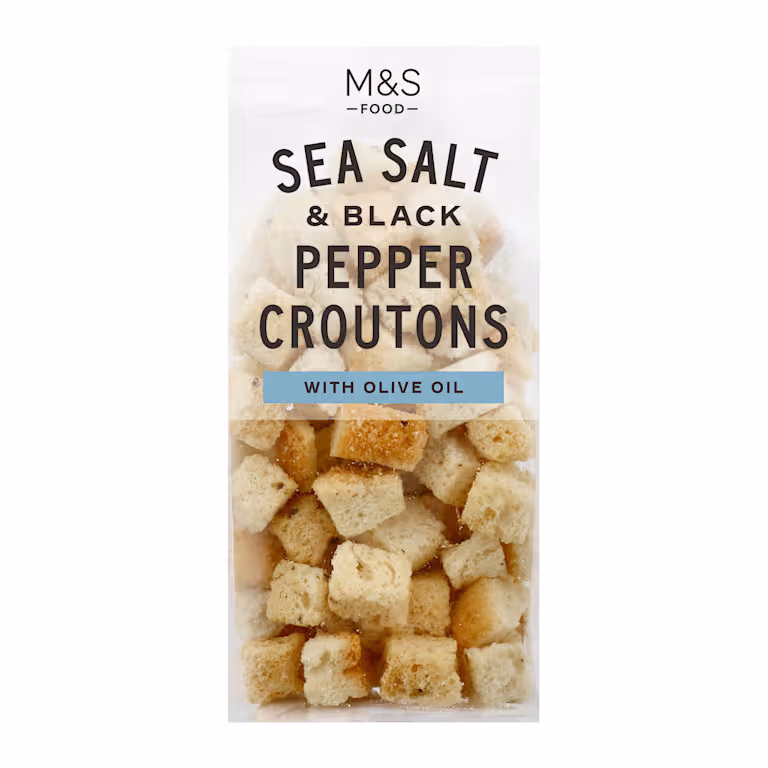 M&S Sea Salt & Black Pepper Croutons