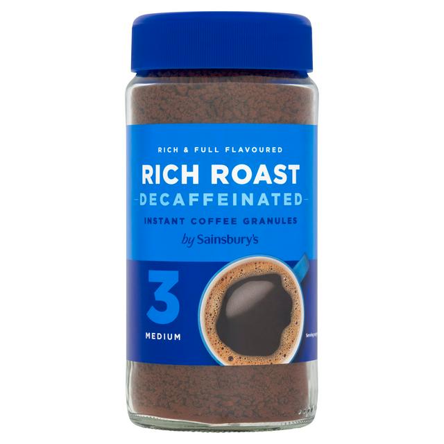 Sainsbury's Rich Roast Instant Coffee Granules, Decaffeinated 200g