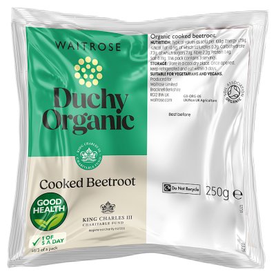 Duchy Organic Cooked Beetroot