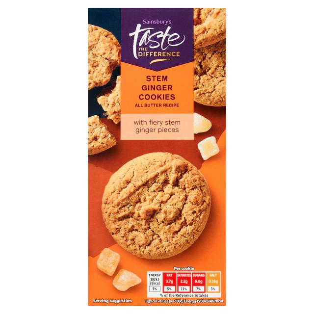 Sainsbury's Stem Ginger Cookies, Taste the Difference 200g
