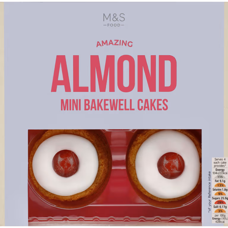 M&S Amazing Almond Mini Bakewell Cakes